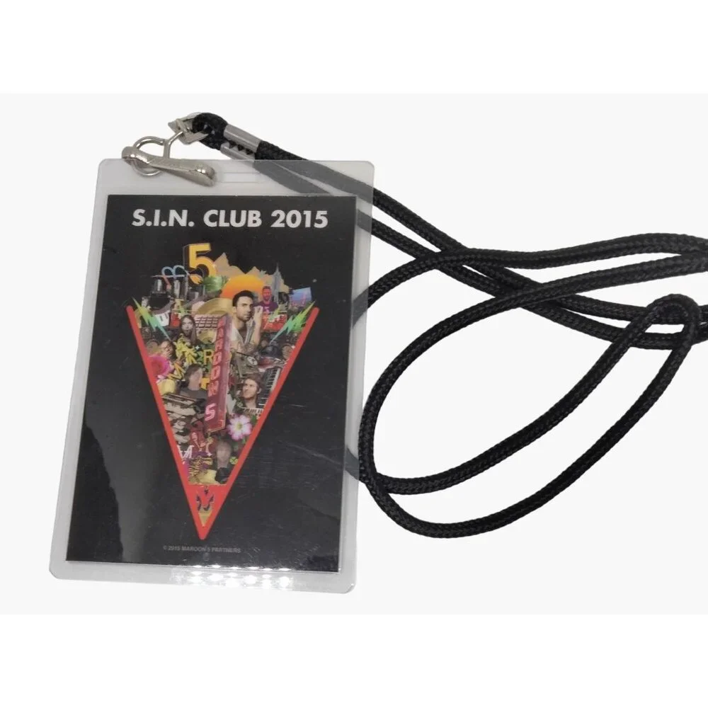 Maroon 5 Partners SIN Club 2015 Lanyard Pass